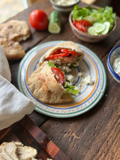 Chicken Gyros with Tzatziki