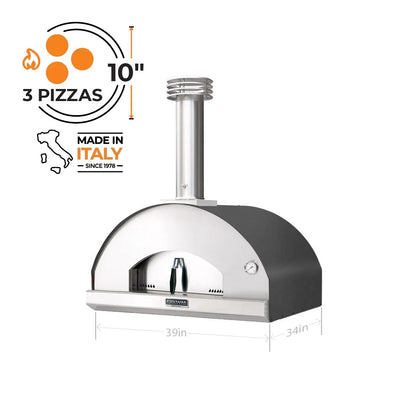 Mangiafuoco Wood-Fired Outdoor Pizza Oven #color_gray